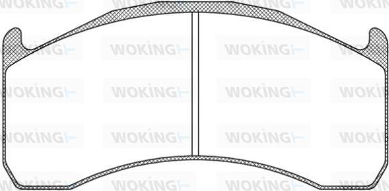 Woking JSA 11723.10 - Kit de plaquettes de frein, frein à disque cwaw.fr