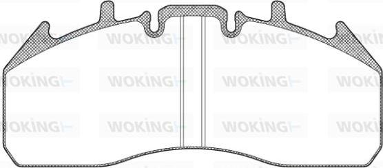 Woking JSA 13573.10 - Kit de plaquettes de frein, frein à disque cwaw.fr