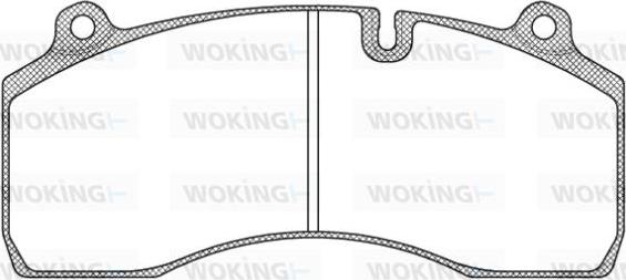 Woking JSA 12063.10 - Kit de plaquettes de frein, frein à disque cwaw.fr