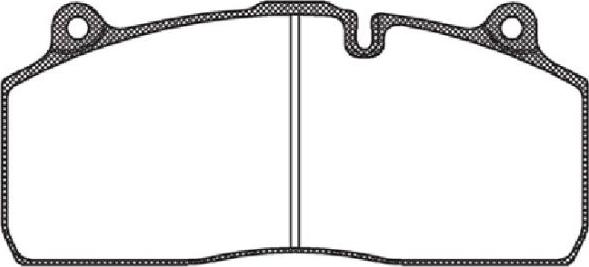 Woking JSA 12163.10 - Kit de plaquettes de frein, frein à disque cwaw.fr