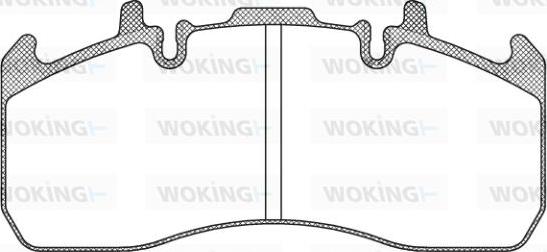 Woking JSA 12173.10 - Kit de plaquettes de frein, frein à disque cwaw.fr