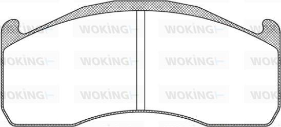 Woking JSA 12283.10 - Kit de plaquettes de frein, frein à disque cwaw.fr