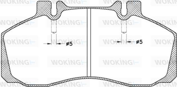 Woking JSA 3453.20 - Kit de plaquettes de frein, frein à disque cwaw.fr