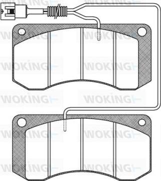 Woking JSA 3583.41 - Kit de plaquettes de frein, frein à disque cwaw.fr