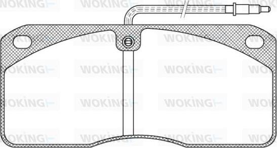 Woking JSA 3783.40 - Kit de plaquettes de frein, frein à disque cwaw.fr