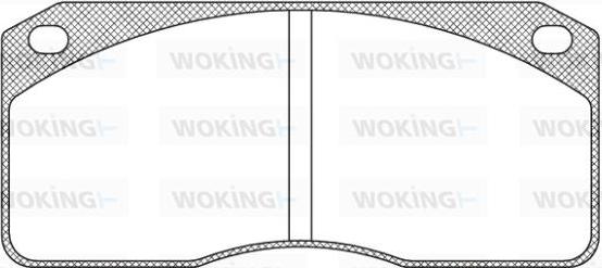 Woking JSA 3783.00 - Kit de plaquettes de frein, frein à disque cwaw.fr