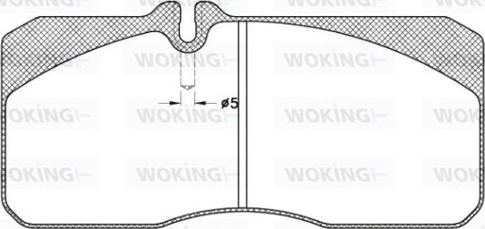 Woking JSA 3783.20 - Kit de plaquettes de frein, frein à disque cwaw.fr