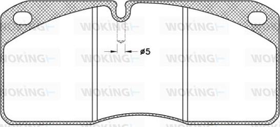 Woking JSA 3783.21 - Kit de plaquettes de frein, frein à disque cwaw.fr