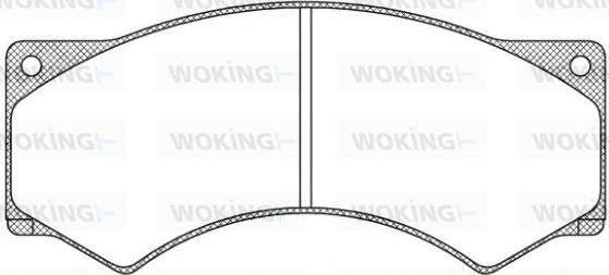 Woking JSA 3773.00 - Kit de plaquettes de frein, frein à disque cwaw.fr