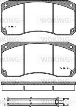 CAR PNT3511 - Kit de plaquettes de frein, frein à disque cwaw.fr