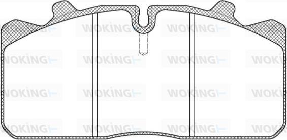 Woking JSA 7583.10 - Kit de plaquettes de frein, frein à disque cwaw.fr