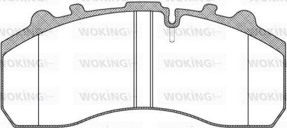 Woking JSA 7373.10 - Kit de plaquettes de frein, frein à disque cwaw.fr