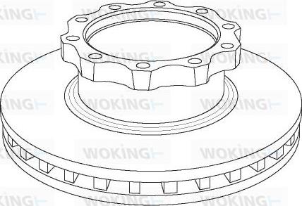 Woking NSA1042.20 - Disque de frein cwaw.fr