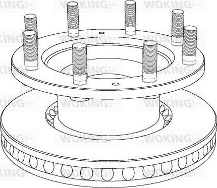 Woking NSA1021.20 - Disque de frein cwaw.fr