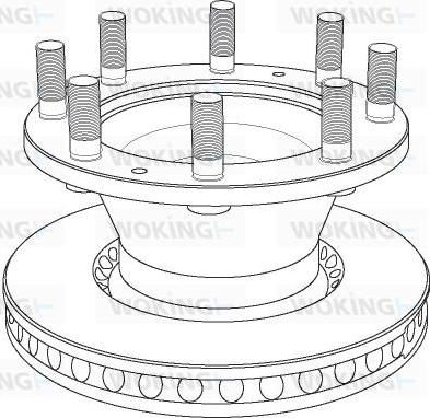 Woking NSA1022.20 - Disque de frein cwaw.fr