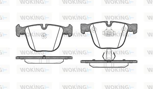 Woking P9923.00 - Kit de plaquettes de frein, frein à disque cwaw.fr