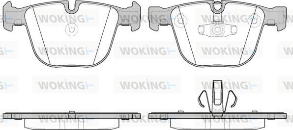 Woking P9923.20 - Kit de plaquettes de frein, frein à disque cwaw.fr