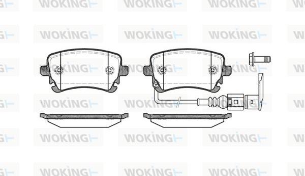 Woking P9973.11 - Kit de plaquettes de frein, frein à disque cwaw.fr