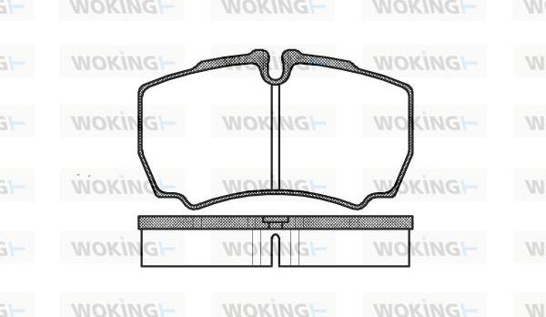 Woking P9493.00 - Kit de plaquettes de frein, frein à disque cwaw.fr