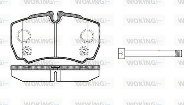 Woking P9493.10 - Kit de plaquettes de frein, frein à disque cwaw.fr