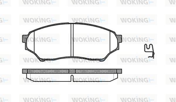 Woking P9453.01 - Kit de plaquettes de frein, frein à disque cwaw.fr