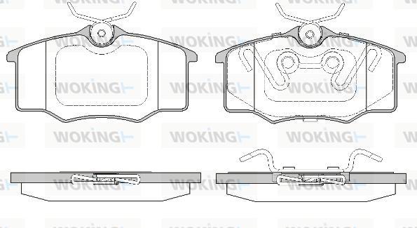 Woking P9463.20 - Kit de plaquettes de frein, frein à disque cwaw.fr