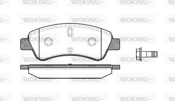 Woking P9403.10 - Kit de plaquettes de frein, frein à disque cwaw.fr