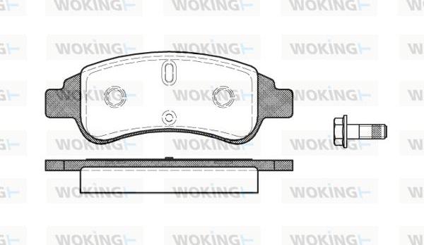 Woking P9403.30 - Kit de plaquettes de frein, frein à disque cwaw.fr