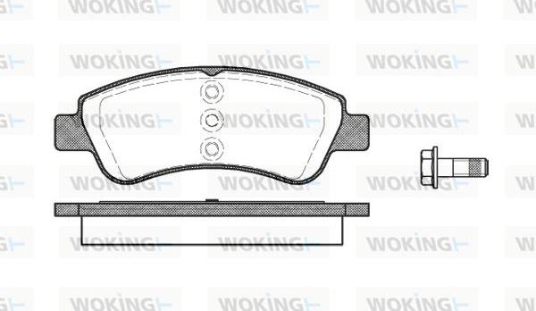 Woking P9403.20 - Kit de plaquettes de frein, frein à disque cwaw.fr