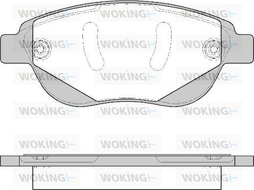 Woking P9413.40 - Kit de plaquettes de frein, frein à disque cwaw.fr