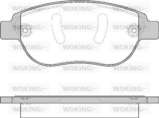 Woking P9413.10 - Kit de plaquettes de frein, frein à disque cwaw.fr