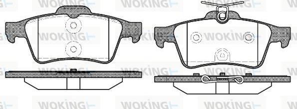 Woking P9423.40 - Kit de plaquettes de frein, frein à disque cwaw.fr