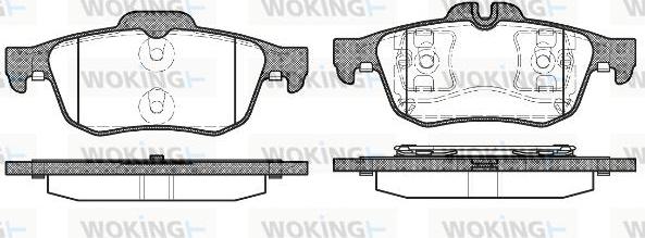 Woking P9423.60 - Kit de plaquettes de frein, frein à disque cwaw.fr