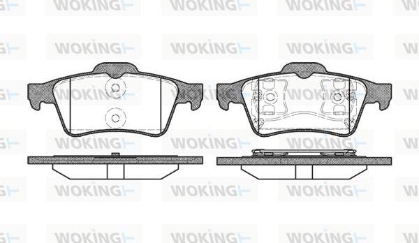 Woking P9423.00 - Kit de plaquettes de frein, frein à disque cwaw.fr