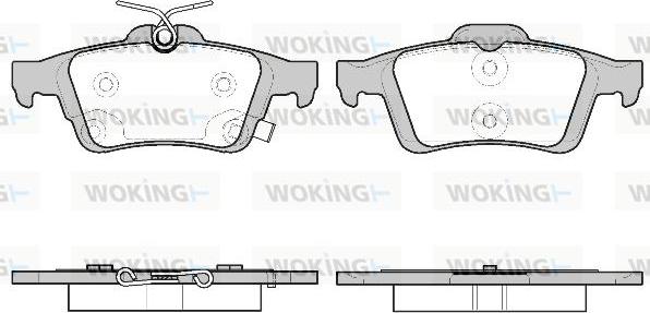 Woking P9423.11 - Kit de plaquettes de frein, frein à disque cwaw.fr