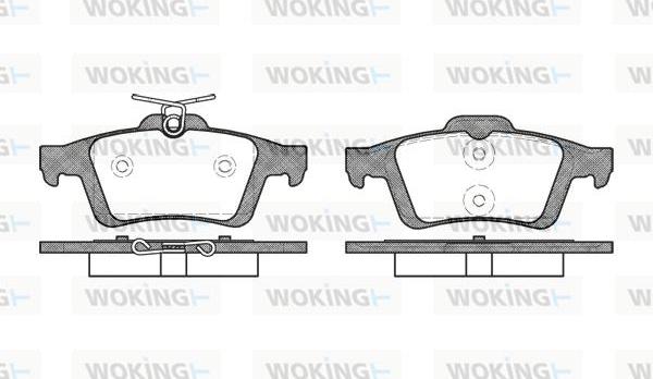 Woking P9423.30 - Kit de plaquettes de frein, frein à disque cwaw.fr