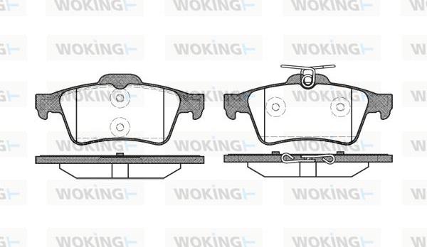 Woking P9423.20 - Kit de plaquettes de frein, frein à disque cwaw.fr