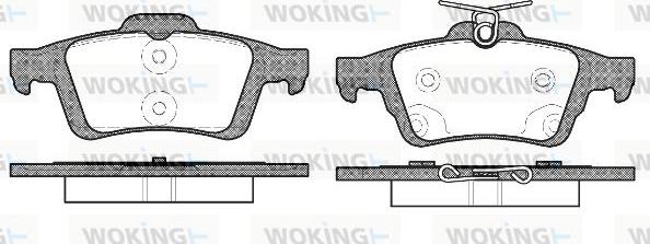 Woking P9423.70 - Kit de plaquettes de frein, frein à disque cwaw.fr