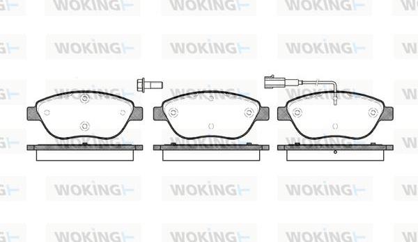 Woking P9593.01 - Kit de plaquettes de frein, frein à disque cwaw.fr