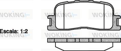 Woking P9543.00 - Kit de plaquettes de frein, frein à disque cwaw.fr