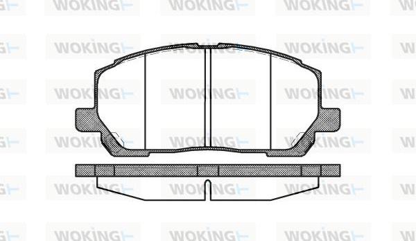 Woking P9553.00 - Kit de plaquettes de frein, frein à disque cwaw.fr