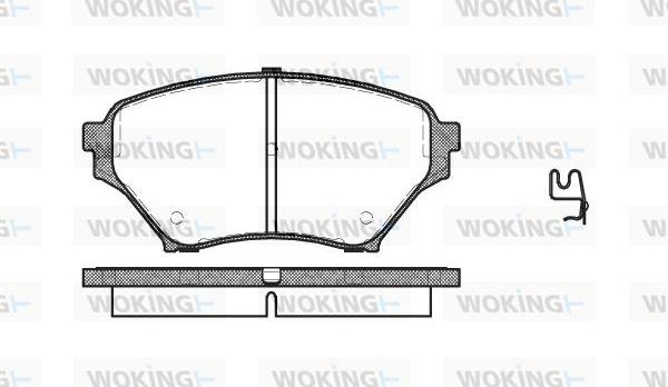 Woking P9503.02 - Kit de plaquettes de frein, frein à disque cwaw.fr