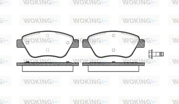 Woking P9583.10 - Kit de plaquettes de frein, frein à disque cwaw.fr