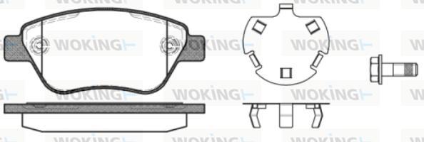 Woking P9583.30 - Kit de plaquettes de frein, frein à disque cwaw.fr