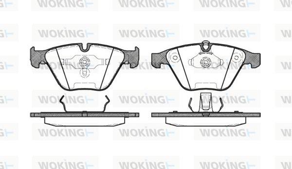 Woking P9573.00 - Kit de plaquettes de frein, frein à disque cwaw.fr