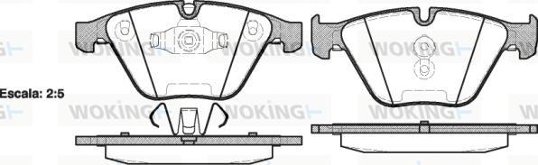 Woking P9573.10 - Kit de plaquettes de frein, frein à disque cwaw.fr