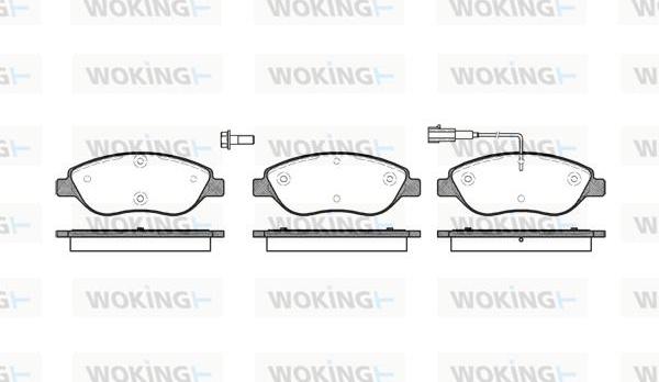 Woking P9603.01 - Kit de plaquettes de frein, frein à disque cwaw.fr