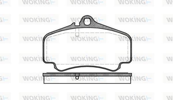 Woking P9633.00 - Kit de plaquettes de frein, frein à disque cwaw.fr