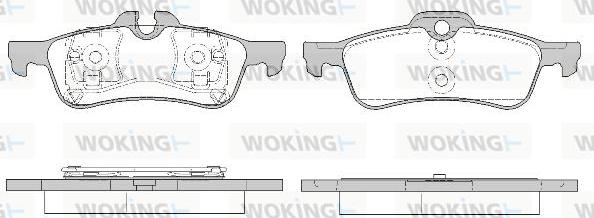 Woking P9623.20 - Kit de plaquettes de frein, frein à disque cwaw.fr