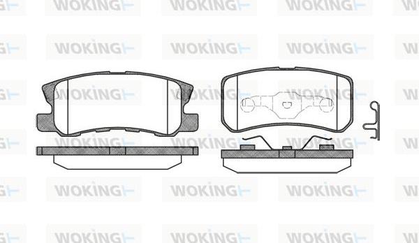 Woking P9033.02 - Kit de plaquettes de frein, frein à disque cwaw.fr